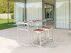 BELIANI Gartentisch Braun u. Weiß Kunstholz u. Stahl 150 x Produktbild-Vorschau 2