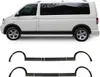 A white van with black trim and fender flares, shown from the side. Below the van are two sets of black fender flares and trim pieces. Anteprima dell’immagine prodotto