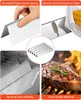 A collage of images showing the features and use of grill flavorizer bars. Produktbild-Vorschau
