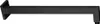A black shower arm is shown against a white background. Produktbild-Vorschau
