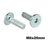 Flachkopfschrauben M6 Möbelschrauben Möbelverbinder 20mm Produktbild-Vorschau 6