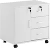 CLIPOP Rollcontainer Aktenschrank aus Holz, mit 3 Produktbild-Vorschau 1