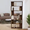 vidaXL Bücherregal/Raumteiler Räuchereiche 80x24x192 cm Produktbild-Vorschau 3