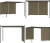 The Living Store Zahradní pergola s výsuvnou střechou 3x3 m Náhled obrázku produktu 9