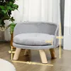 PawHut Hundebett, Hundesofa mit Kissen, Erhöhtes Produktbild-Vorschau 3
