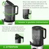 Extracteur de jus lent YASHE ZM1910B, 200 W, ouverture 127 Voir les images du produit 2