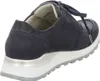 A side view of a navy blue women's sneaker with a silver sole. Náhľad obrázku produktu