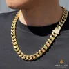 Panzerkette Herren 14mm Gold Cuban Link Chain 66cm Hip Hop Produktbild-Vorschau 8