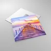 Bilder auf glas - Sonnenuntergang Wasser Brücke Horizont - Produktbild-Vorschau 2