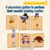 A collage of characters from Dragon Ball with text overlays. Produktbild-Vorschau