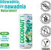 A can of Coconaut coconut water with various health and dietary claims displayed around it. Produktbild-Vorschau