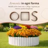 Floranica Bordura per Giardino in legno 20 x 100 cm Bianco Anteprima dell’immagine prodotto 4