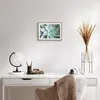 Gerahmtes Poster - Rahmen in heller Eiche - Blau Blätter Produktbild-Vorschau 6