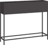 vidaXL Fioriera da giardino a letto rialzato nera 100 x 26 Anteprima dell’immagine prodotto 1