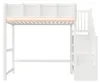 Flieks Etagenbett 90x200cm mit Led, Kinderbett mit Treppe Produktbild-Vorschau 9