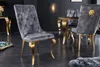 riess-ambiente Eleganter Stuhl MODERN BAROCK grau Samt mit Produktbild-Vorschau 2