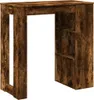 vidaXL Barový stůl s policí Smoked Oak 102x50x103,5 cm Náhled obrázku produktu 6