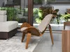 Poltrona di design DAHL - noce / beige Anteprima dell’immagine prodotto 8