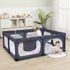 COSTWAY Baby-Laufstall mit Matte, 189 x 158 cm Laufgitter Produktbild-Vorschau 6