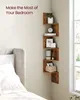VASAGLE Eckregal, Wandregal, Bücherregal, aus Holz, mit 5 Produktbild-Vorschau 8