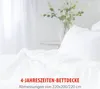 alpina Bettdecke 200x200/220 cm 4-Jahreszeiten-Daunendecke Produktbild-Vorschau 4