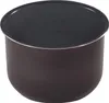 A close-up studio shot of the inside of a black pot with silver trim. Náhled obrázku produktu