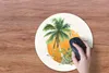 MuchoWow® Mauspad Mousepad Sonne - Vogel - Palme 40x40 cm - Produktbild-Vorschau 3