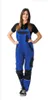 Planam Latzhose Norit Damen Gr. 40 kornblau/schwarz Produktbild-Vorschau 2