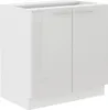Zweitüriger Unterschrank LAJLA – Breite 80 cm, Weiß Produktbild-Vorschau 1