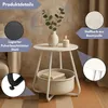 Couchtisch KOSI Weiß aus Metall Ø 45 x 45 cm mit Produktbild-Vorschau 3
