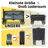 Sekey Bollerwagen faltbar 150 kg mit Bremsen, klappbarer Produktbild-Vorschau 2