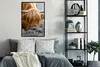 MuchoWow® Gerahmtes Poster Schottischer Highlander - Tiere Produktbild-Vorschau 4