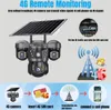 Solarkamera, 4G SIM Karte Outdoor Triple Lens 4MP (1440p) Produktbild-Vorschau 2