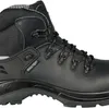 A black safety boot is shown from the side against a white background. Produktbild-Vorschau