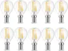 10 x 4w E14 LED Birne Filament Leuchtmittel mit klarem Glas Produktbild-Vorschau 1
