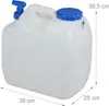 Relaxdays Wasserkanister mit Hahn, Weithals Schraubdeckel, Produktbild-Vorschau 4
