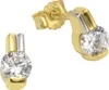 F Ohrstecker 333/- Gold 0,7cm gelb Zirkonia weiß 371320796 Produktbild-Vorschau 1