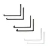 A collection of shelf brackets in different colors and sizes against a white background. Produktbild-Vorschau