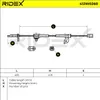 RIDEX ABS Sensor Raddrehzahl Hinten Links für HONDA Accord Produktbild-Vorschau 6