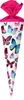 Schultüte 70 cm rund "Schmetterling 2016" für Mädchen mit Produktbild-Vorschau 1