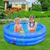 Planschbecken, Aufblasbar Schwimmbad 3 Klingeln PVC Produktbild-Vorschau 7