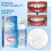 A collage advertising moldable false teeth, showing a before and after of teeth repair, the product packaging, and a close-up of the material. Podgląd zdjęcia produktu