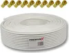 PremiumX 50m BASIC Koaxialkabel 135dB 4-fach SAT Koax Kabel Produktbild-Vorschau 1