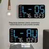 OKWISH Wanduhren, Digitaluhr ohne Rahmen, LED Uhr weiß Produktbild-Vorschau 2