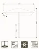 Sekey Rechteckiger Sonnenschirm 210x140 cm, Marktschirm mit Produktbild-Vorschau 2
