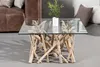 Tavolino di design in teak DRIFTWOOD 80cm con piano in Anteprima dell’immagine prodotto 4