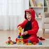 Pyjama Onesie Kigurumi Kostüm für Kinder Dinosaurier 104 Produktbild-Vorschau 4