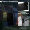Outsunny Tunnelzelt Campingzelt für 4 Personen mit 2 Produktbild-Vorschau 6