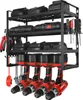 SucceBuy Rangement d'outils mural, étagère à 4 niveaux avec Voir les images du produit 1