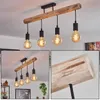 Tubione moderne Deckenlampe aus Holz/Metall in Produktbild-Vorschau 1